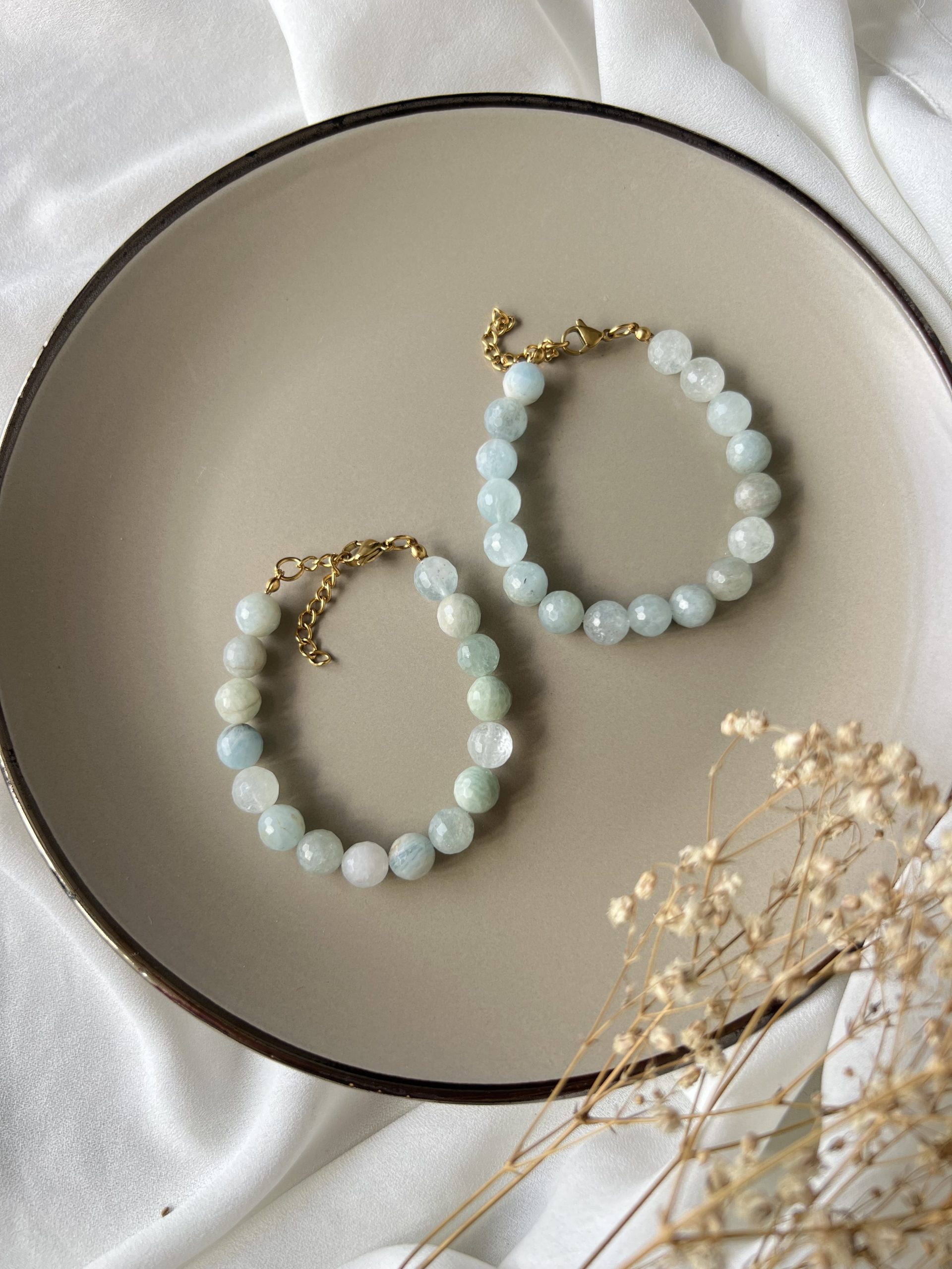 Aquamarine Faceted Bracelet - Image 2