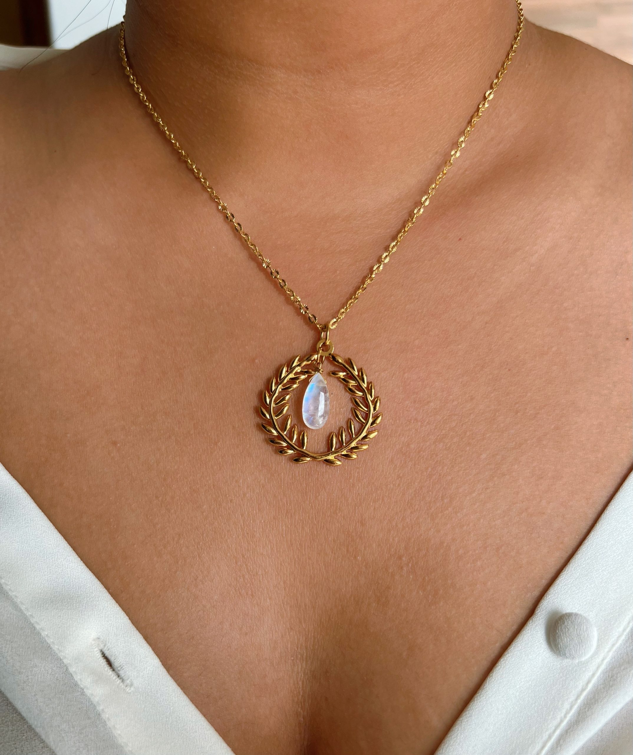 Athena Moonstone Necklace