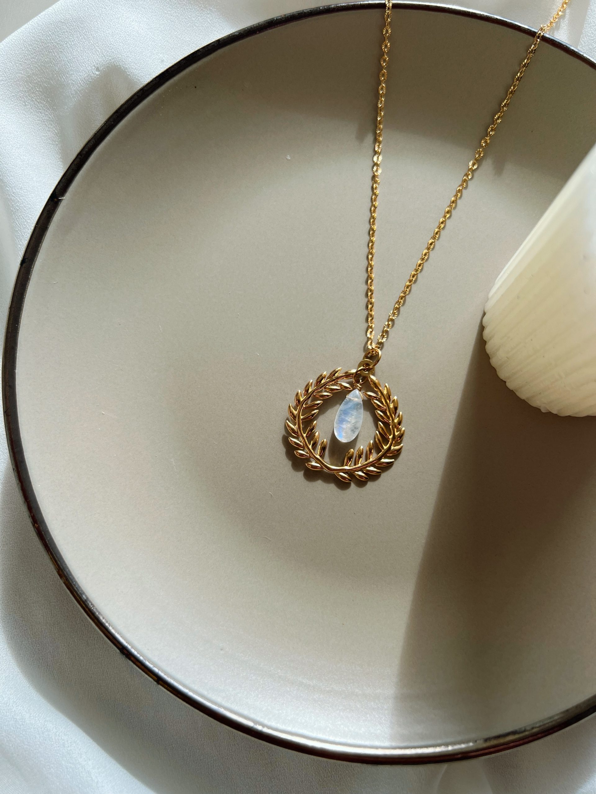 Athena Moonstone Necklace - Image 3