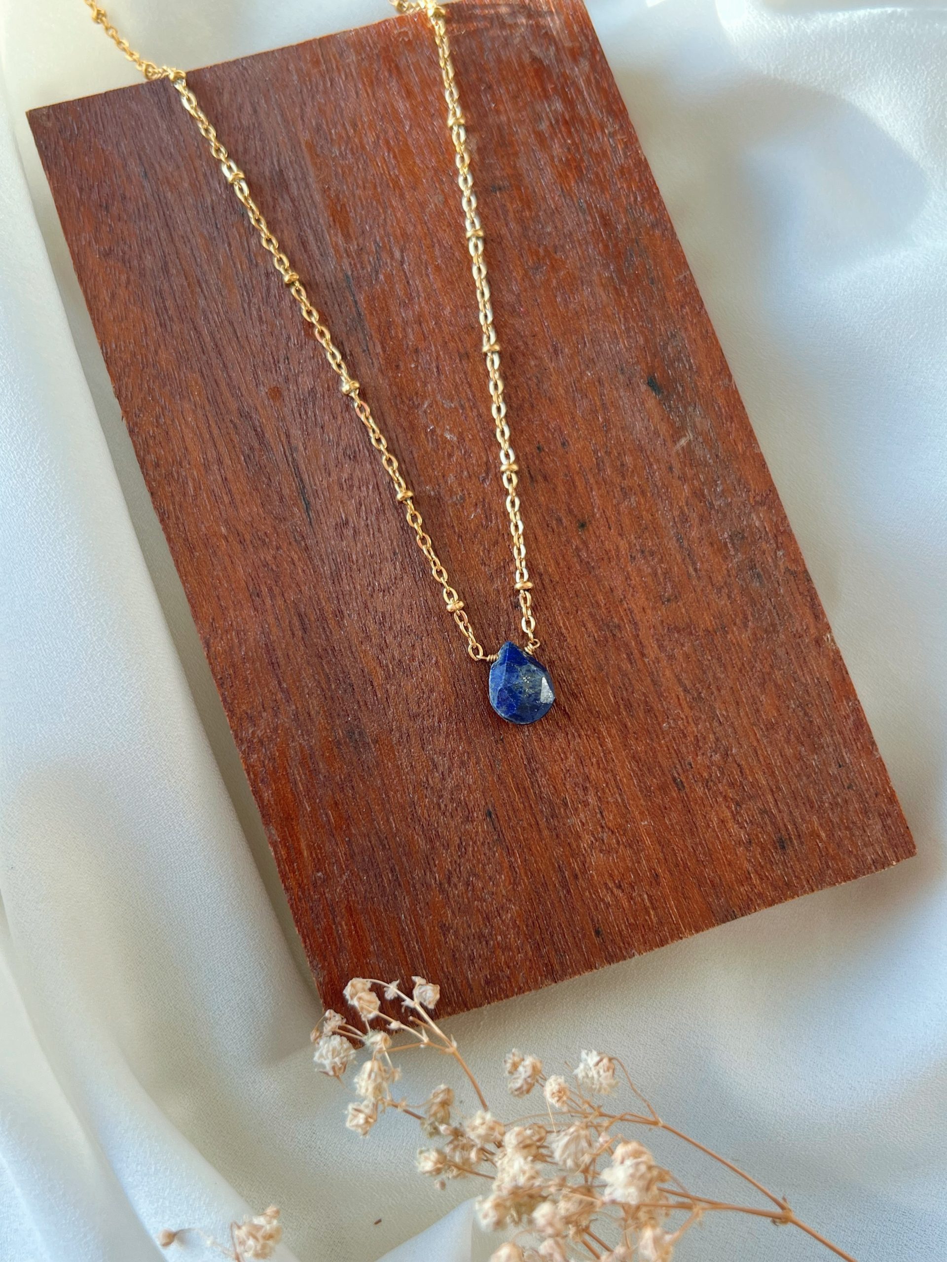 Lapis Lazuli Teardrop Necklace