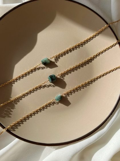 Raw Emerald Necklace