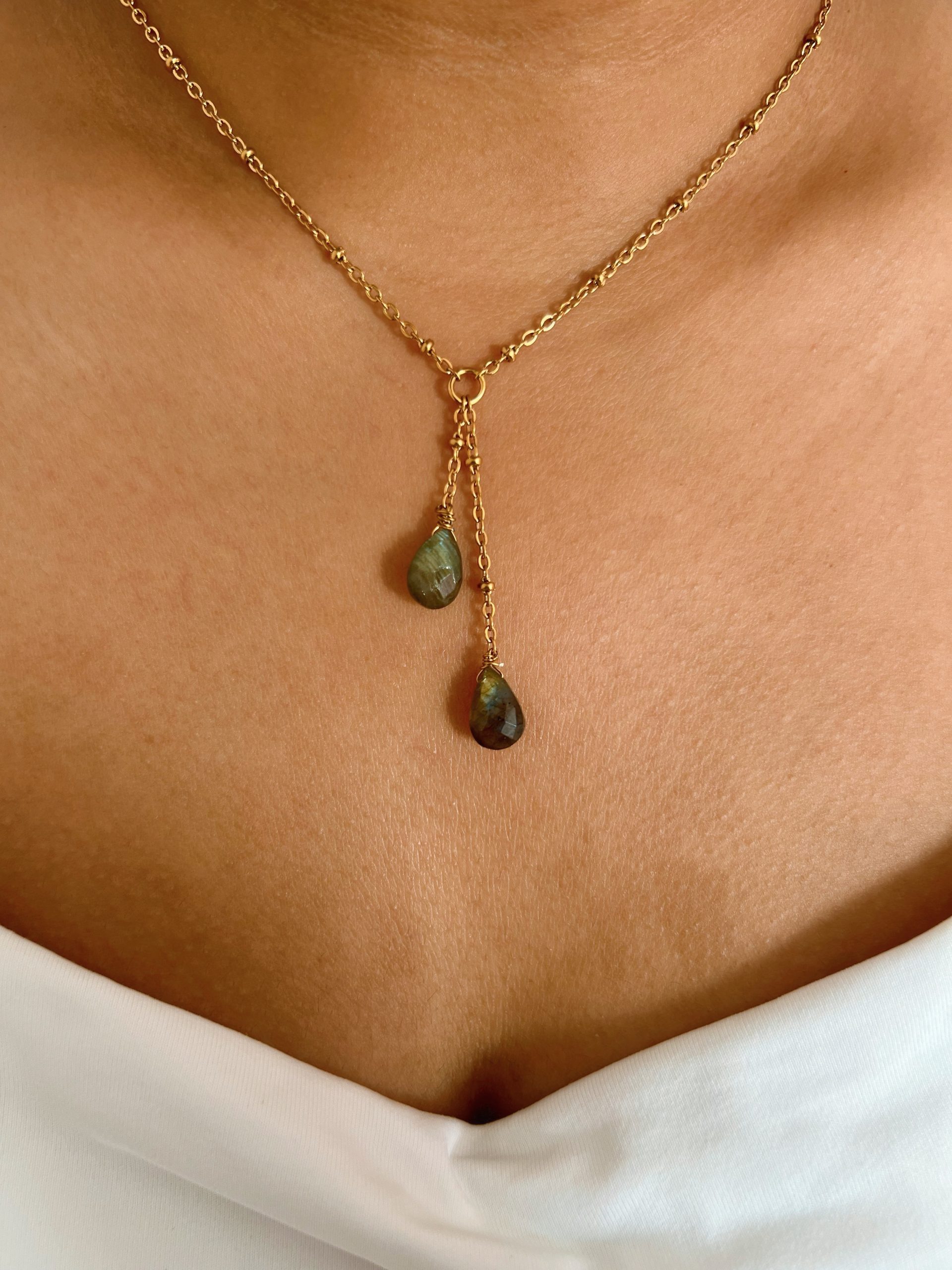 Faith Labradorite Necklace - Image 3