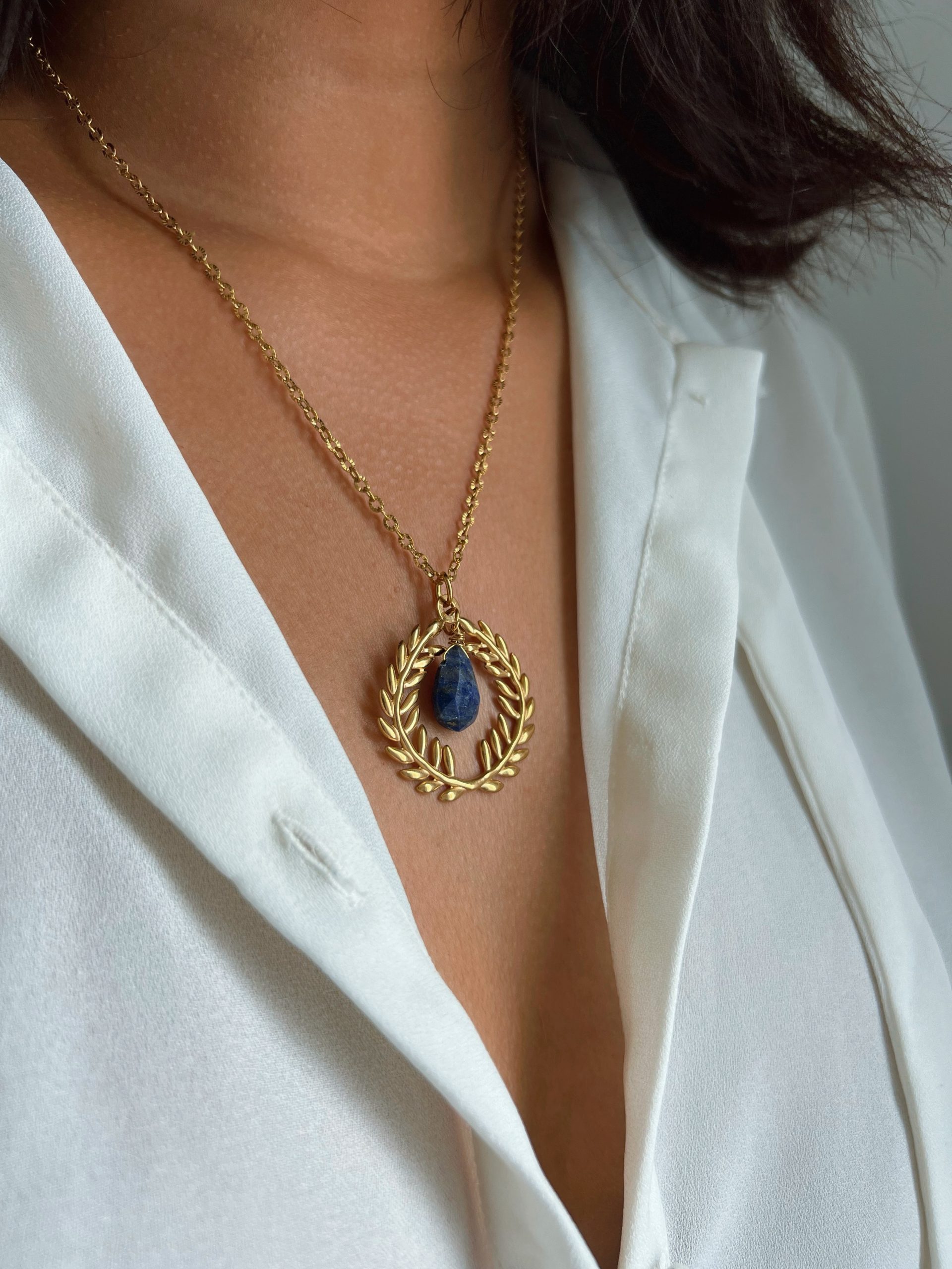 Athena Necklace Lapis Lazuli