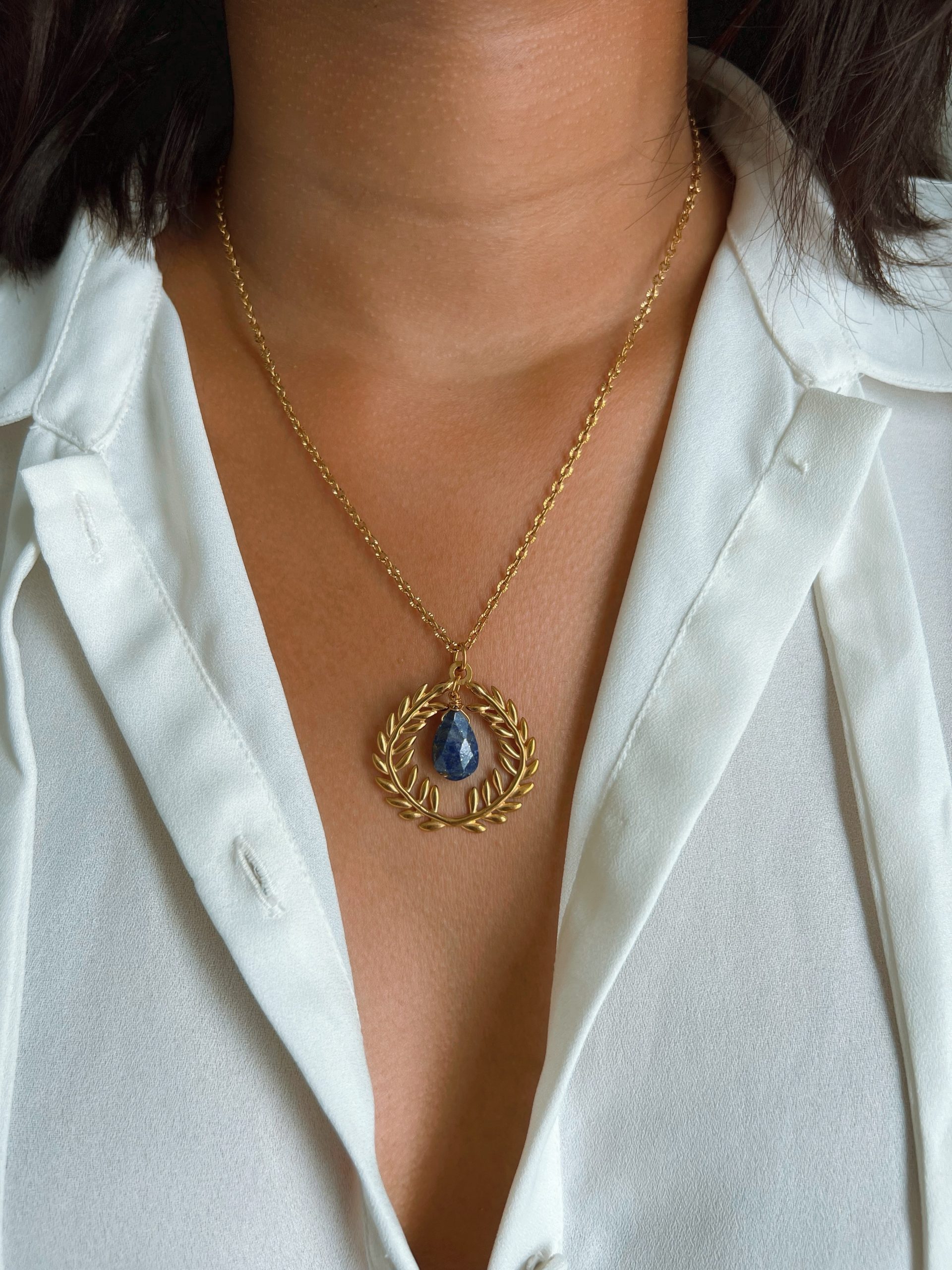 Athena Necklace Lapis Lazuli - Image 3