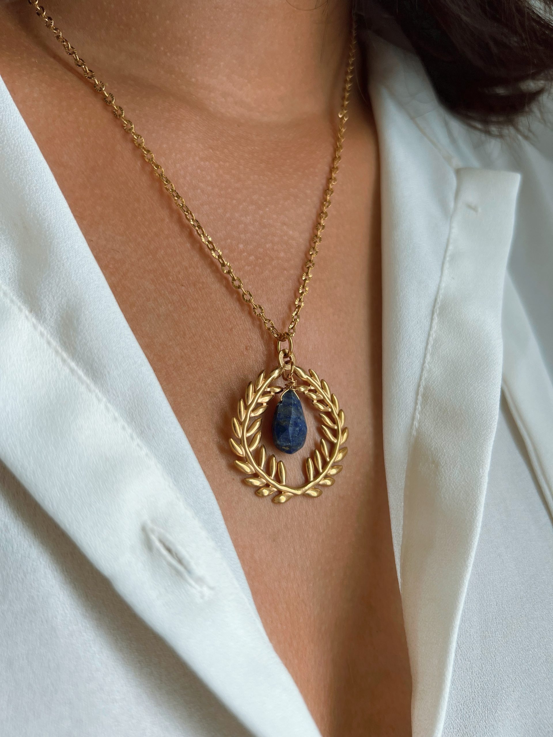 Athena Necklace Lapis Lazuli - Image 2