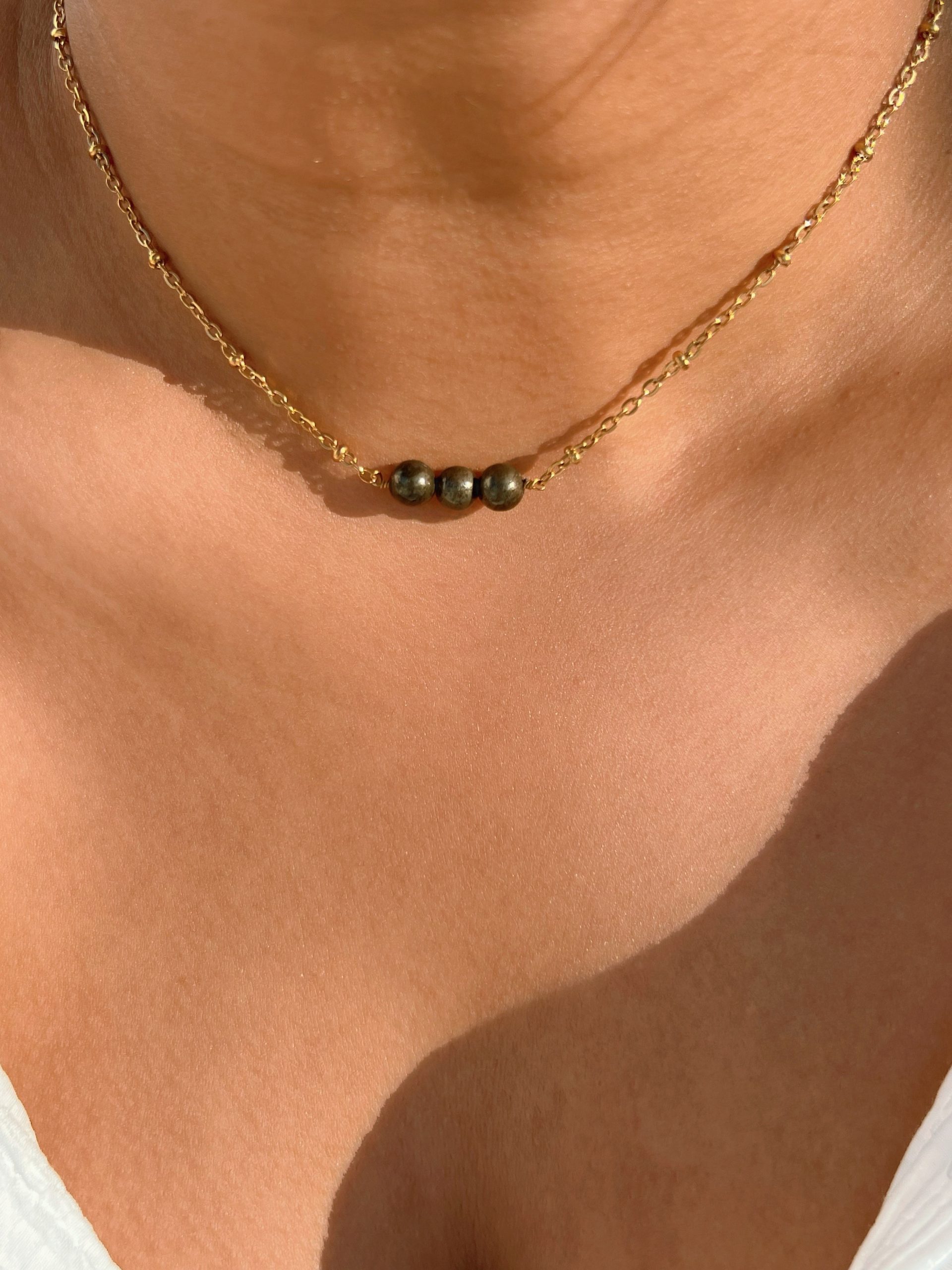 Trudy ( Pyrite ) Necklace - Image 3