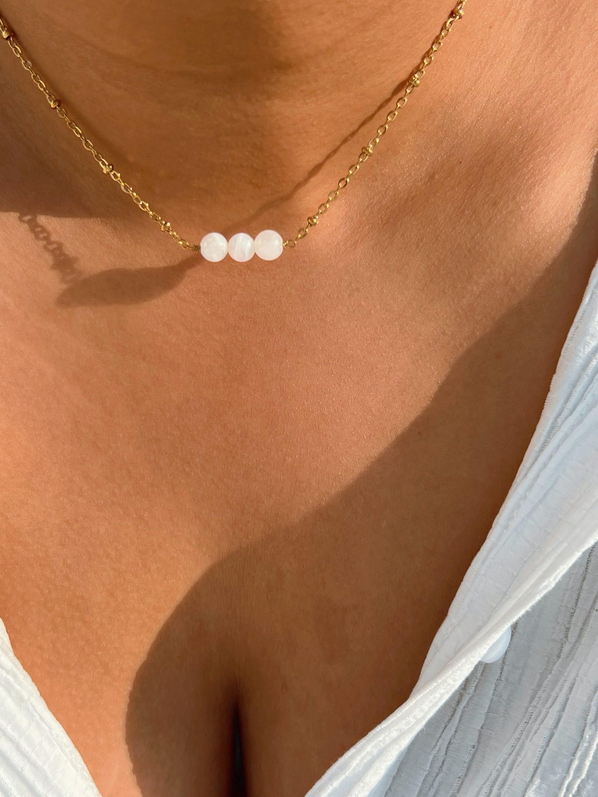 Trudy ( Moonstone ) Necklace - Image 3