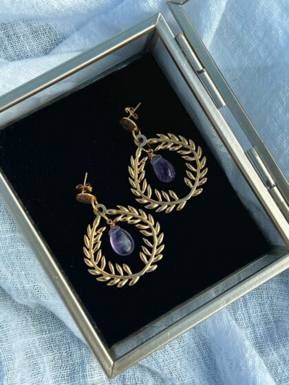 Vaima Amethyst Earrings