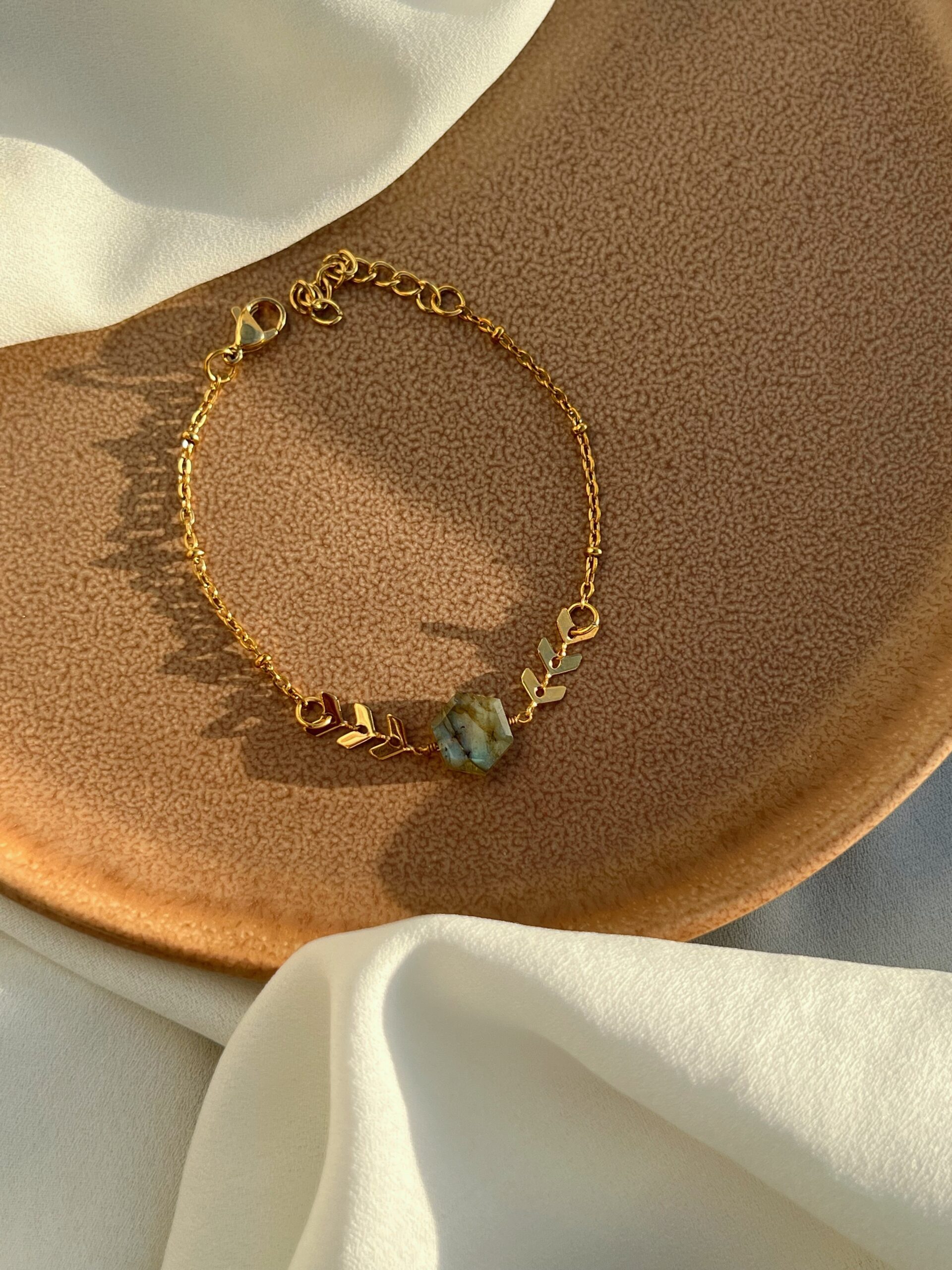 Thalia Labradorite Hexagonal Bracelet - Image 2